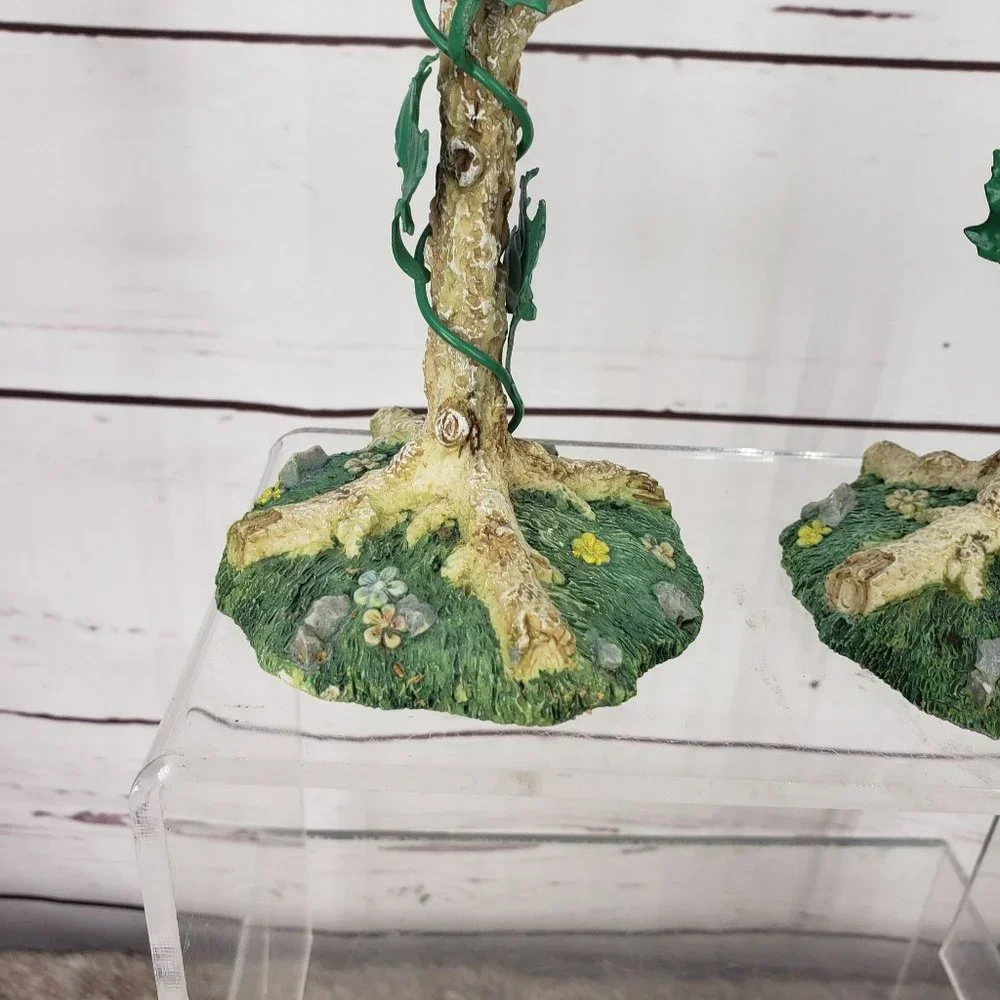 Vintage Russ 15068 BirdHouse Candle Stick Holder Bird Floral‎ Table Scape 9.5